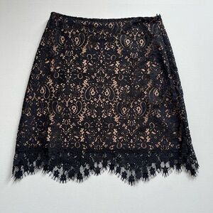 For Love and Lemons Scalloped Lace Skirt
